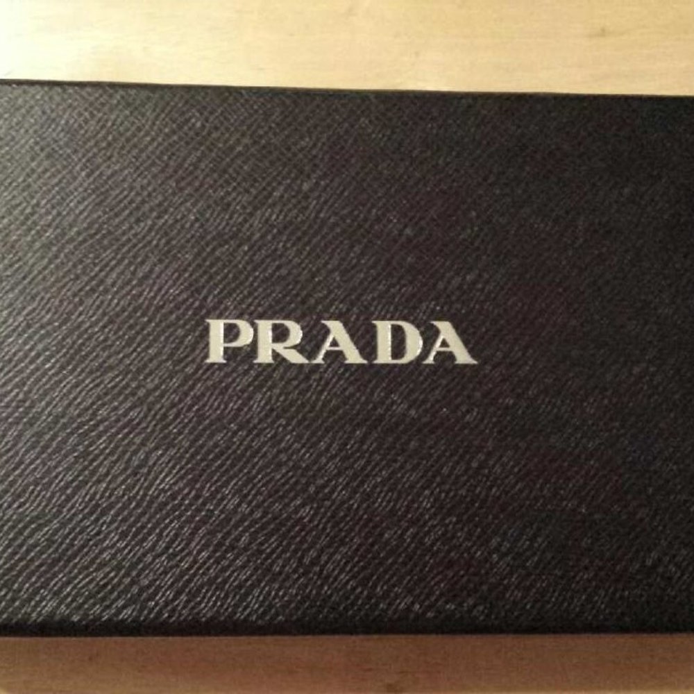 Prada metelasse leather wallet beige pink purple gray ivory blue tiedyed edition - Picture 9 of 12